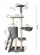 Когтеточка домик для кошек,царапка Malatec 138см - изображение 7