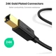 Кабель для принтера USB 2.0 AM/BM 1.0m US135 black Ugreen (20846) (346833) - изображение 3