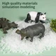 Набор игрушечных животных 12 шт. – фигурки диких животных для детей (лев, слон, тигр, жираф, зебра, панда и другие) - изображение 5
