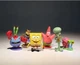Набір ігрових фігурок SpongeBob SquarePants 6 персонажів / Губка Боб, Сквідвард, містер Крабс, Геррі, Сенді, Патрік - зображення 4