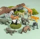 Набор игрушечных животных 12 шт. – фигурки диких животных для детей (лев, слон, тигр, жираф, зебра, панда и другие) - изображение 8