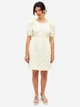 Платье короткое летнее женское Monki mnk05300020 L Молочное (SHEK2000000856957) - изображение 1