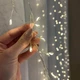Светодиодная гирлянда штора "Роса мишура" 2x2м, 480 LED, от USB и сети, с пультом, 8 режимов, IP44, Теплый белый - изображение 2