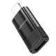 Адаптер BOROFONE BV18 iP male to Type-C female USB2.0 adapter чорний - изображение 1