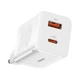 Мережевий зарядний пристрій Baseus Super Si Pro Quick Charger C+U 30W EU білий CCSUPP-E02 - изображение 1