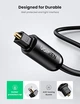 Аудио кабель UGREEN AV122 Toslink Optical Audio Cable 3m Black (70893) для четкого и качественного звука - изображение 1