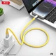 Кабель XO NB-Q252B PD 60W/1m Type-C to Type-C Fast Charging Жовтий - изображение 3