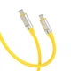 Кабель XO NB-Q252B PD 60W/1m Type-C to Type-C Fast Charging Жовтий - изображение 6
