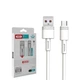 Кабель XO NB-Q166 швидкий за допомогою USB-кабелю для Type-c 5A/1m Білий - зображення 5