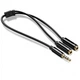 Аудио кабель-адаптер UGREEN AV141 3.5mm Male to 2 Female Audio Cable ABC Case Black (30620) - изображение 2