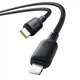 PD Кабель Baseus Silky Series Type-C to Lightning 20W 1m чорний P10377700113-00 - изображение 1