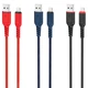 Кабель HOCO X59 Victory charging data for Lightning 2,4A/1m. червоний - зображення 5