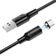 Кабель BOROFONE BX41 Amiable magnetic для Type-C 2.4A/1m чорний - зображення 5
