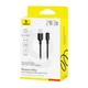USB кабель Baseus Silky Series USB to Lightning 2.4A 2m чорний P10377702113-01 - изображение 4