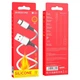 Кабель BOROFONE BX83 Famis silicone charging for Type-C 3A/1m білий - зображення 3