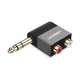Адаптер UGREEN AV147 6.35mm Male to 2RCA Female Adapter Black (40846) - изображение 1