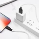 Кабель HOCO X21 Silicone Lightning 2,4A/2m. чорний&білий - зображення 3
