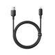USB кабель Baseus Silky Series USB to Lightning 2.4A 1m чорний P10377702113-00 - зображення 3