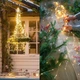 Гирлянда LED "Конский хвост" Ju-0205/МК, тёплый белый, USB, 30 нитей, 2 м - изображение 6