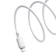 USB кабель Baseus Silky Series USB to Lightning 2.4A 2m білий P10377702213-01 - зображення 2