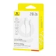 USB кабель Baseus Silky Series USB to Lightning 2.4A 2m білий P10377702213-01 - зображення 4