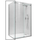 Бічна стінка для кабіни Koer SR SW01-90x200-TR-01 прозоре скло Easy Clean 8 мм, хром (KR5381) - зображення 1