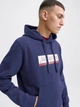 Худі на флісі JACK&JONES темно-синій з принтом IKKNQ175 L - изображение 4