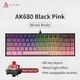 Клавіатура AJAZZ AK680 Blkackberry Дротова Механічна з Підсвічування з Підтримкою HOT-SWAP Brown SWITCH - зображення 9