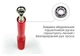 Скакалка скоростная EasyFit Aluminium EF-1910-R (со стальным тросом и алюминиевыми ручками) 3 м Красный - изображение 3