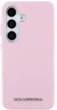 Панель Karl Lagerfeld Saffiano Full Wrapped Elongated Metal Logo MagSafe для Samsung Galaxy S25 Pink (3666339450267) - зображення 3