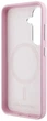 Панель Karl Lagerfeld Saffiano Full Wrapped Elongated Metal Logo MagSafe для Samsung Galaxy S25 Pink (3666339450267) - зображення 6
