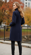 Пальто VOLANGE 42 Синій (DS-1458-Navy-blue) - зображення 8