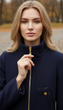 Пальто VOLANGE 42 Синій (DS-1458-Navy-blue) - зображення 12
