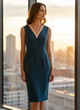 Платье inDresser S Темно-бирюзовый (IN-9001010-Dark-turquoise) - изображение 6