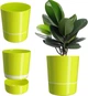 Круглий горщик для квітів Kadax Chisa 29 см Лимонний (K1195) - зображення 1