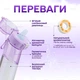 Спортивна пляшка 650 мл, яка змінює смак води з 7 капсулами прозора Фіолетова - зображення 5