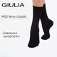 Женские классические носки Giulia WS3 TERRY CLASSIC 003 36/40 Black черные однотонные хлопковые - изображение 1