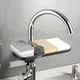 Полка на душевую штангу и смеситель с фиксатором MBM HOME BP-23 BLACK пластиковая черная - изображение 3