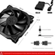 Вентилятор upHere 12BK3 120 мм 3 шт. Black (R4400130820250) - изображение 6