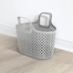 Корзинка для хранения универсальная MBM HOME FH-08 GRAY пластиковая серая - изображение 5