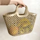 Кошик для зберігання універсальний MBM HOME FH-08 LIGHT BROWN пластиковий світло-коричневий - зображення 4