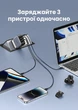 Зарядний пристрій Ugreen CD296 GaN 65W 2xUSB-C + USB-A PD3.0 QC4.0 PPS EU/US/UK Сірий (90409) - зображення 4