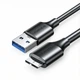 Кабель Ugreen US130 USB 3.0 AM - Micro-B 0.25 м 5 Гбіт/с 3 А для HDD/SSD Чорний (60527) - зображення 1