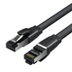 Патч-корд Vention CAT 8 Ethernet RJ-45 - RJ-45 40 Гбіт/с 2000 МГц Плоский 1.5 м Чорний (IKQBG) - зображення 1