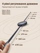 Кабель Ugreen L531 USB-C - USB-C PD 100W 5A E-Marker плоский розсувний 1 м Чорний (65905) - зображення 4