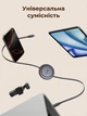 Кабель Ugreen L531 USB-C - USB-C PD 100W 5A E-Marker плоский розсувний 1 м Чорний (65905) - зображення 7