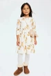 Платье длинный рукав белое Олень H&M 110-116см (400012027) - изображение 3