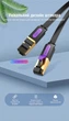 Кабель-удлинитель Vention Cat 7 FTP RJ45 10 Гбит/с плоский 1.5 м Черный (ICBBG) - изображение 7