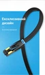 Патч-корд Vention CAT 8 SSTP RJ-45 Плоский 40 Гбіт/с 2000 МГц 1.5 м Чорний (IKCBG) - зображення 8
