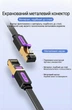 Патч-корд Vention Cat.7 U/FTP RJ45 10 Гбит/с Плоский 1 м Черный (ICABF) - изображение 12